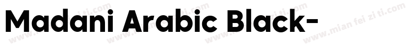 Madani Arabic Black字体转换